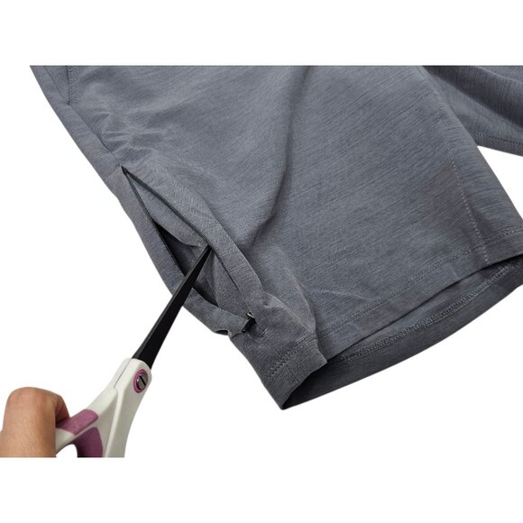 BYLT Premium Basics Kinetic Shorts Men’s Large 9.5" Slate Gray Performance Chino - Picture 4 of 14